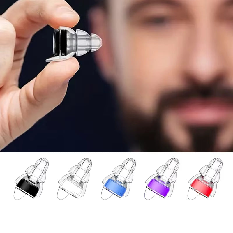 Reusable High Fidelity Ear Plugs Concert for Music-Concert Festivals, Drummers, DJS Musicians Earplugs for Noise Cancelling