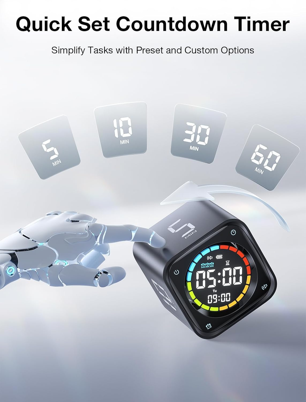 Timer TK3 Series CLOCK, TIMER, Countdown, time blindness eliminator