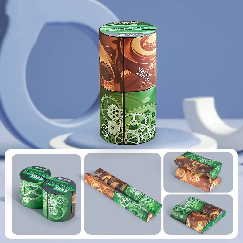 Shape Shifting Box Geometric Changeable Magnetic Magic Cube 3D Decompression Hand Flip Puzzle Kids Reliever Fidget Toy