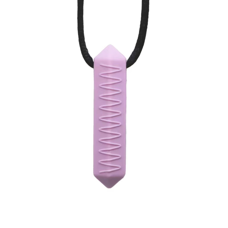 Silicone Chew Necklace Durable Teething Pendant for Kids & Adults Soothes Gums & Promotes Orals Development Present Gift