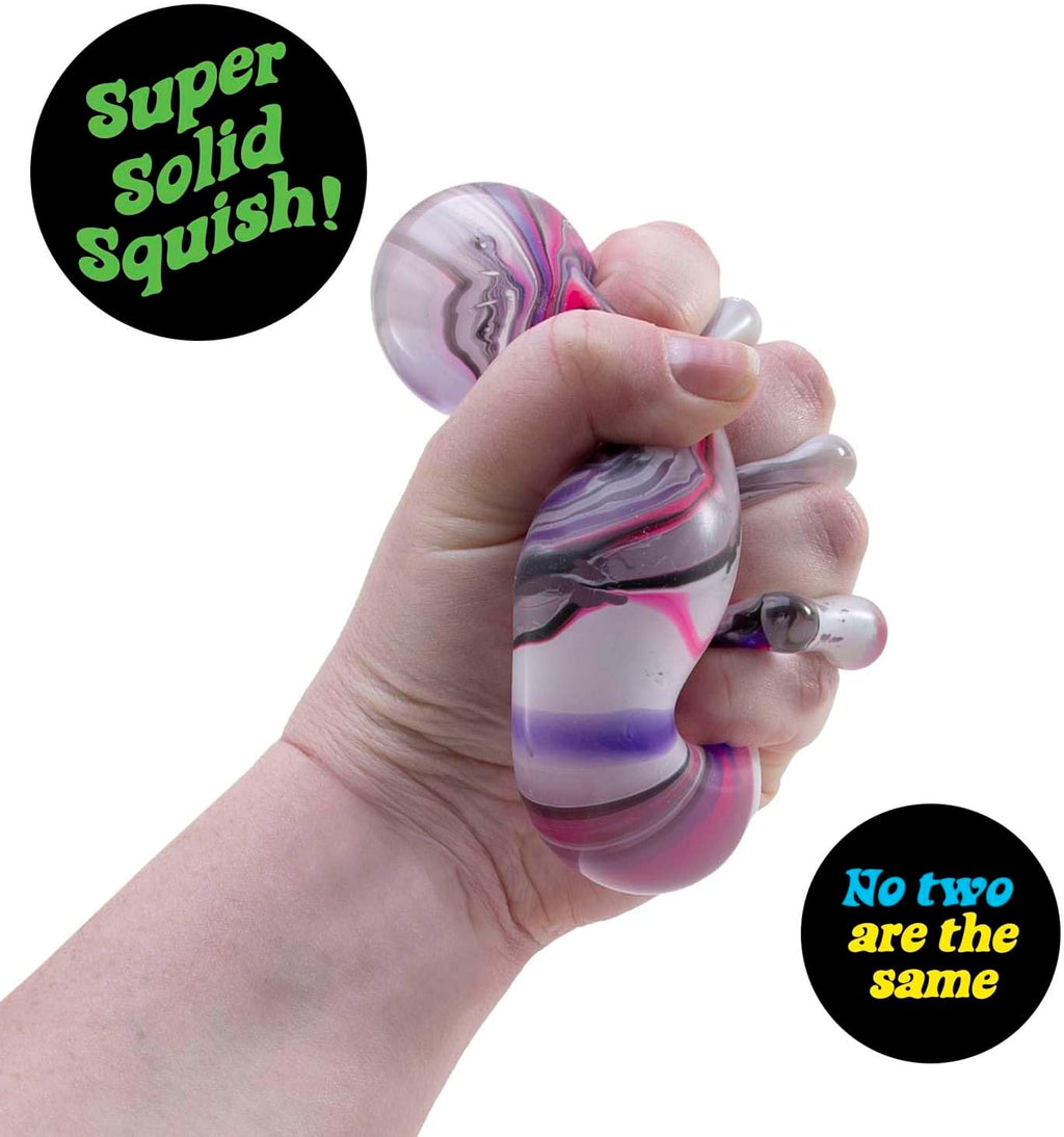 Nice Cube Swirl- Squishy Colourful Stress Toy, Soft & Stretchy Fidget for Sensory Play, Swirled Ice Cube-Inspired Design, Stress Relief for Kids & Adults, Fun Collectible, Assorted Colours
