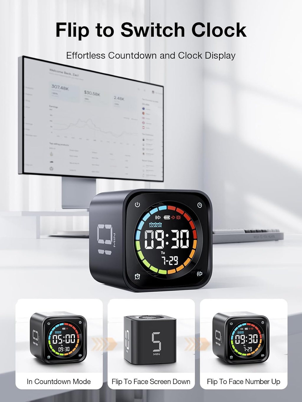 Timer TK3 Series CLOCK, TIMER, Countdown, time blindness eliminator