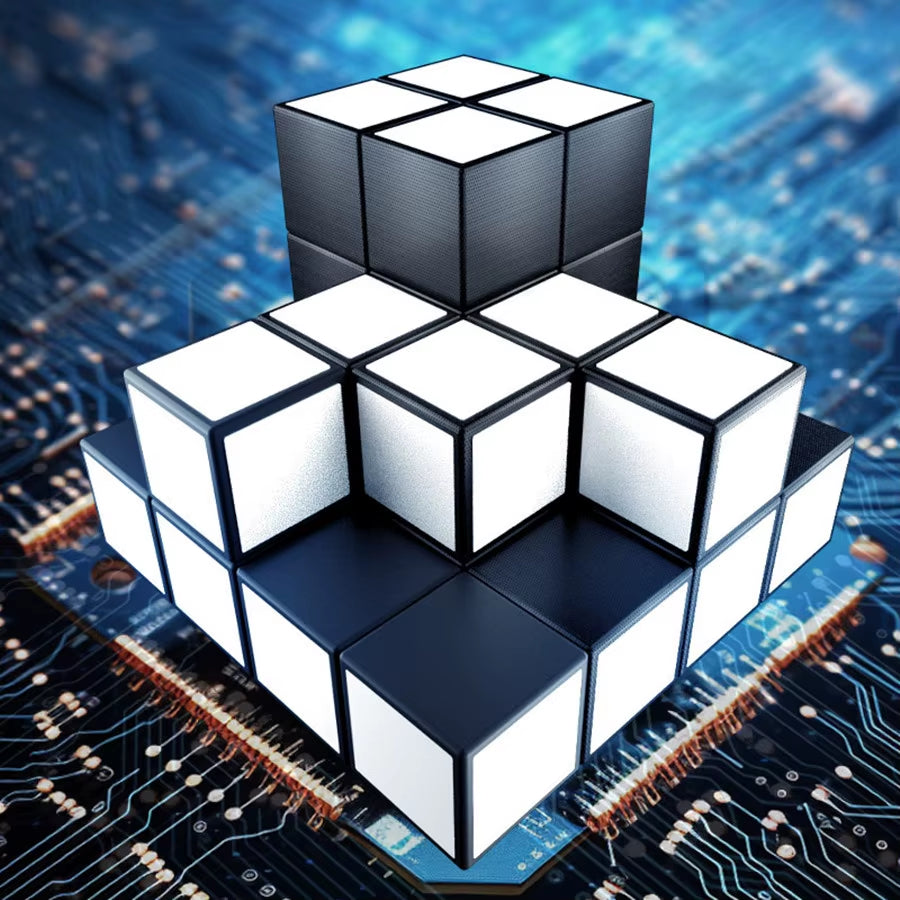 Blanker Cube 3X3 Strange Shape Magic Mirror Cube Puzzle Speed Professional Puzzle Magico Antistress Fidget Toys Mirror Cubo