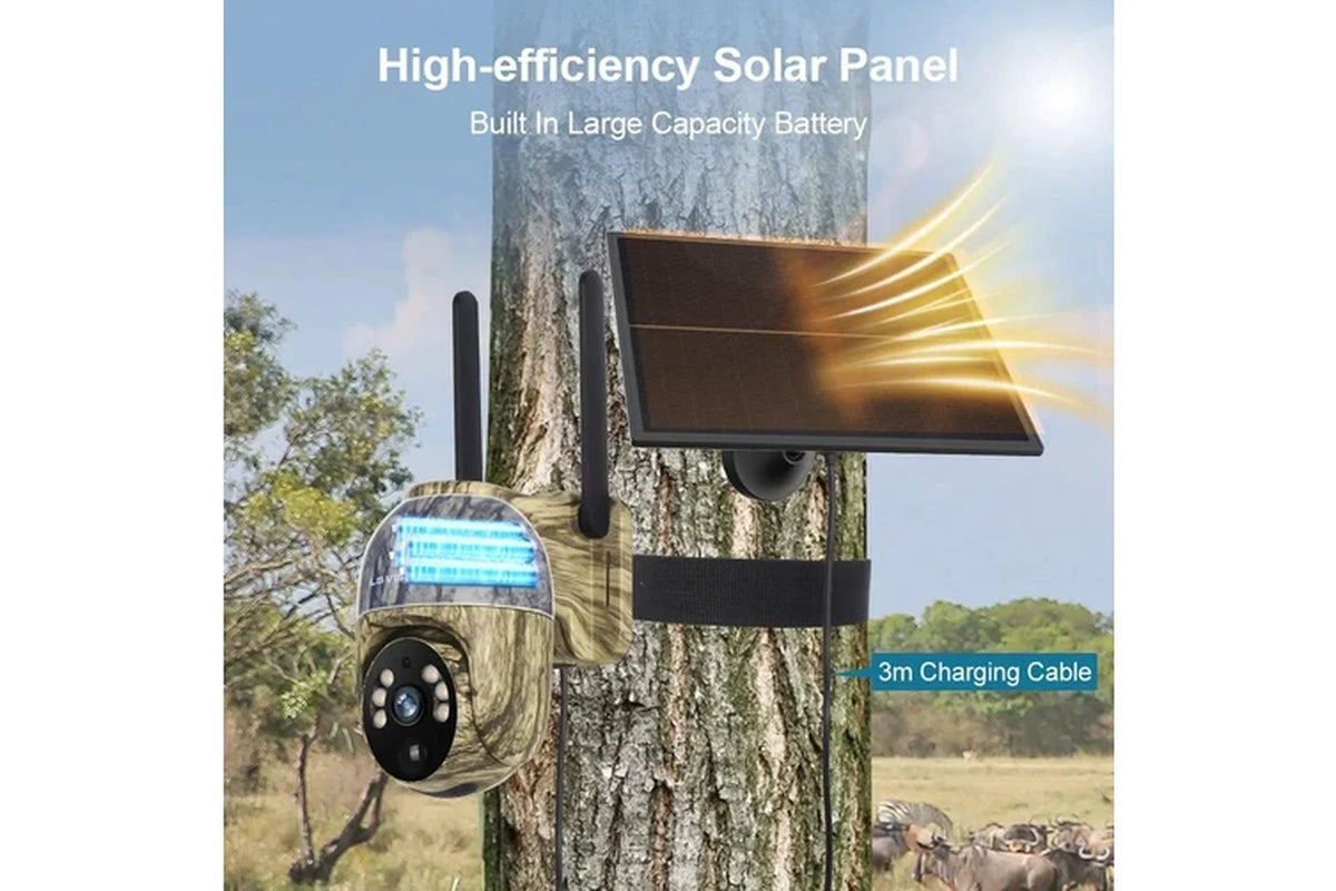 4MP Wi-Fi Solar Security Camera with 32 GB Card