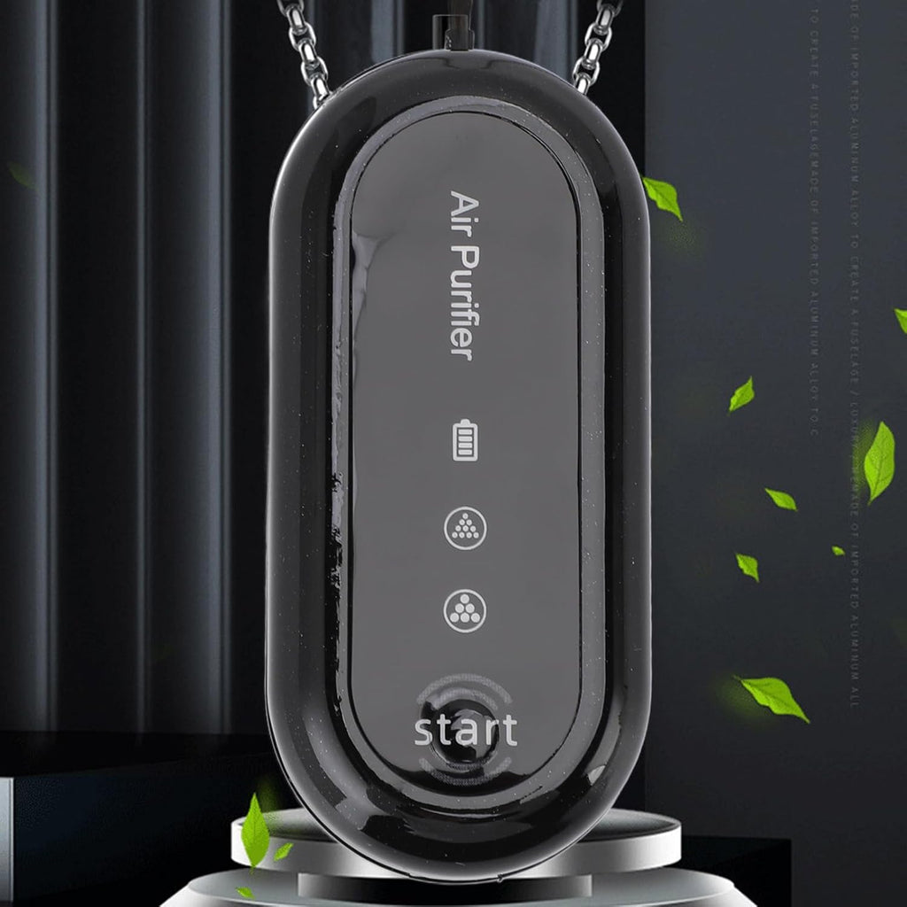 Personal Air Purifier, Portable Negative Ion Air Generator Necklace with 2 Modes, Wearable Silent Air Purifier Rechargeable for Outdoor Travel Sports Home Party