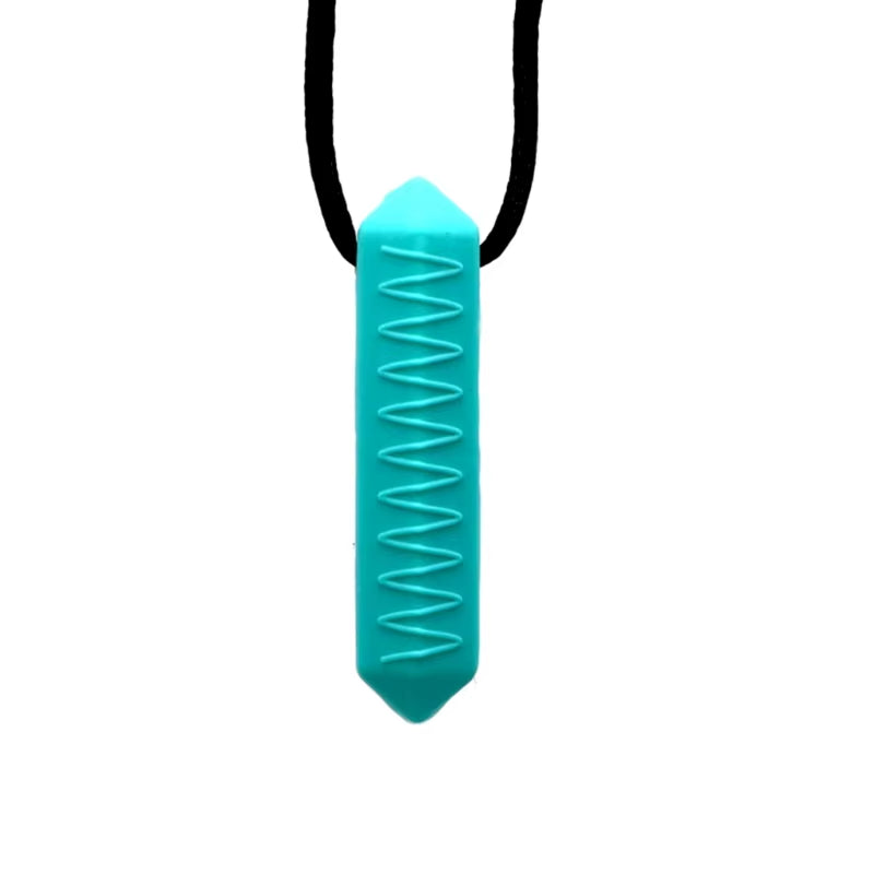 Silicone Chew Necklace Durable Teething Pendant for Kids & Adults Soothes Gums & Promotes Orals Development Present Gift