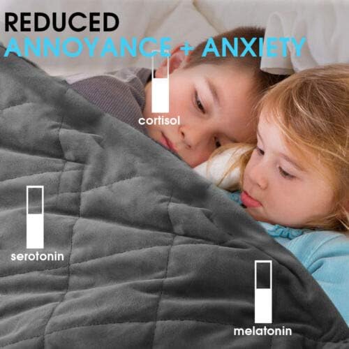 Weighted Blanket  9Kg Anti Anxiety Weighted Gravity Blanket Grey