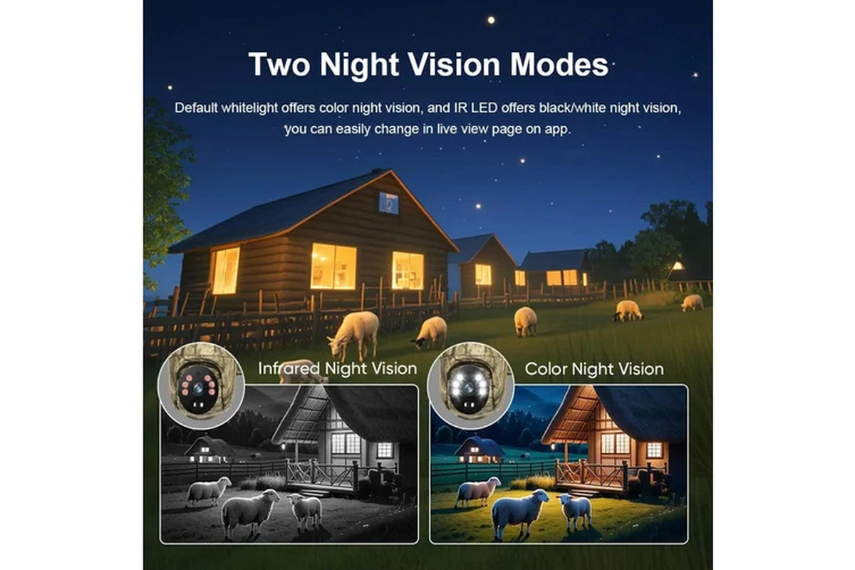 4MP Wi-Fi Solar Security Camera with 32 GB Card