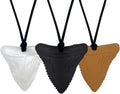 Sensory Chew Necklaces, Silicone Pendant sharks tooth