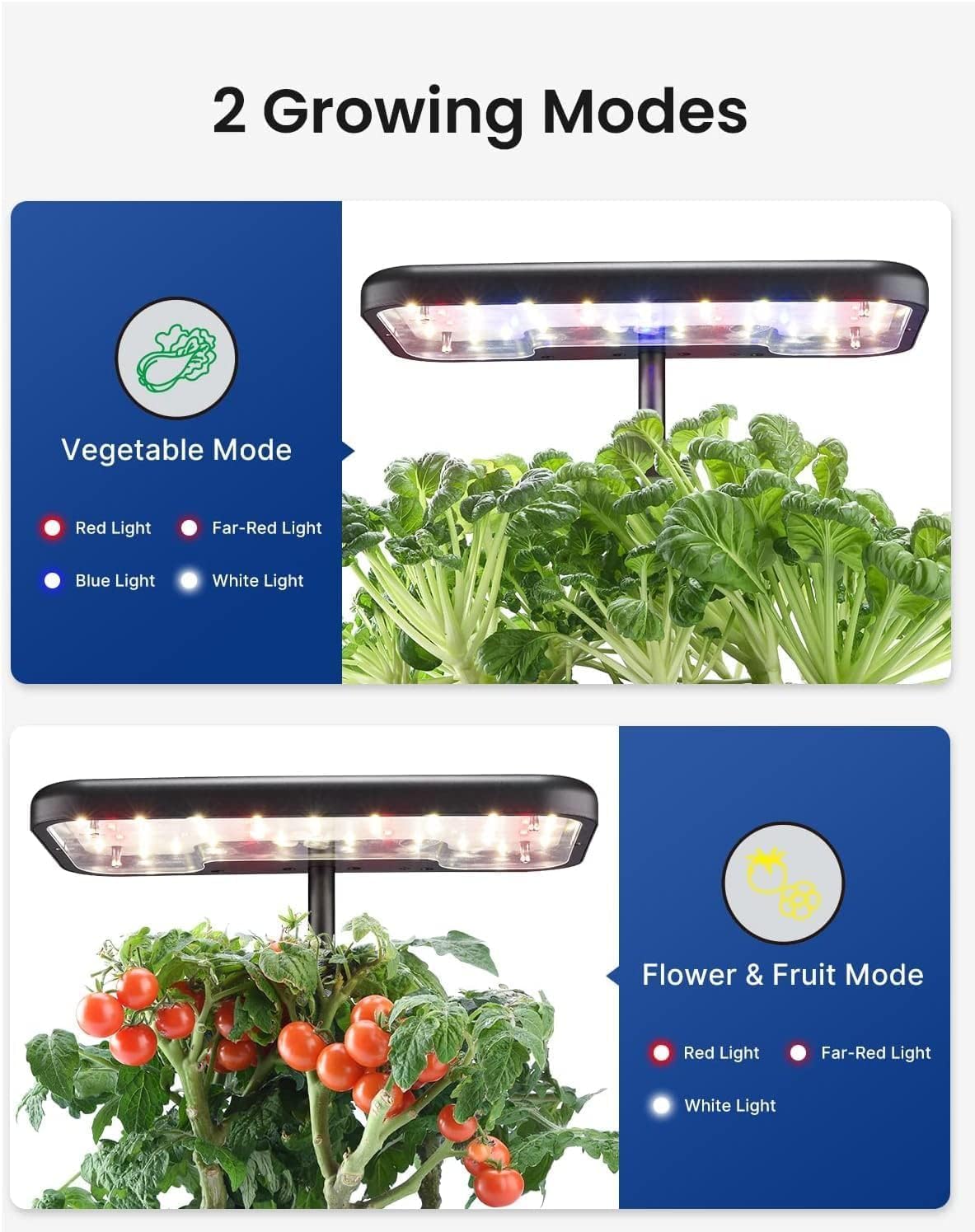 Grow Fresh Herbs at Home with the  Hydroponics System! 🌱✨ 8 Pods, Smart LED Light, and Easy Timer for Your Indoor Garden! #Hydroponics #IndoorGardening