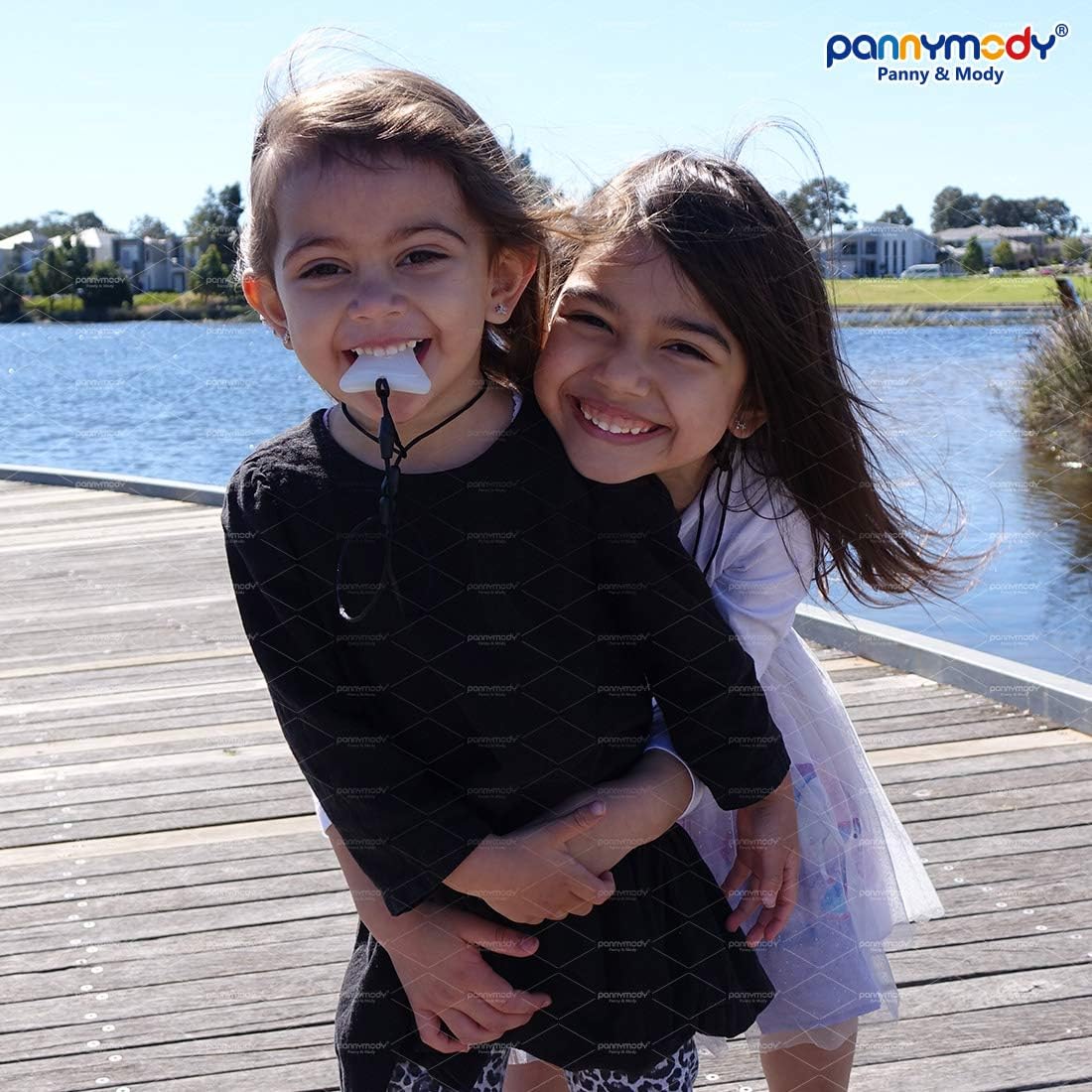 Sensory Chew Necklaces, Silicone Pendant sharks tooth