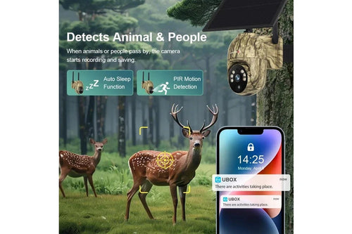 4MP Wi-Fi Solar Security Camera with 32 GB Card