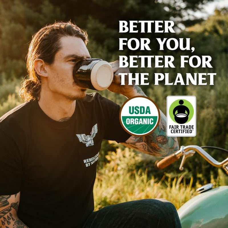 Death Wish Coffee the World'S Strongest Ground Coffee Beans Fair Trade and Organic 16 Ounce Bag