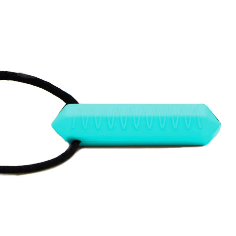 Silicone Chew Necklace Durable Teething Pendant for Kids & Adults Soothes Gums & Promotes Orals Development Present Gift