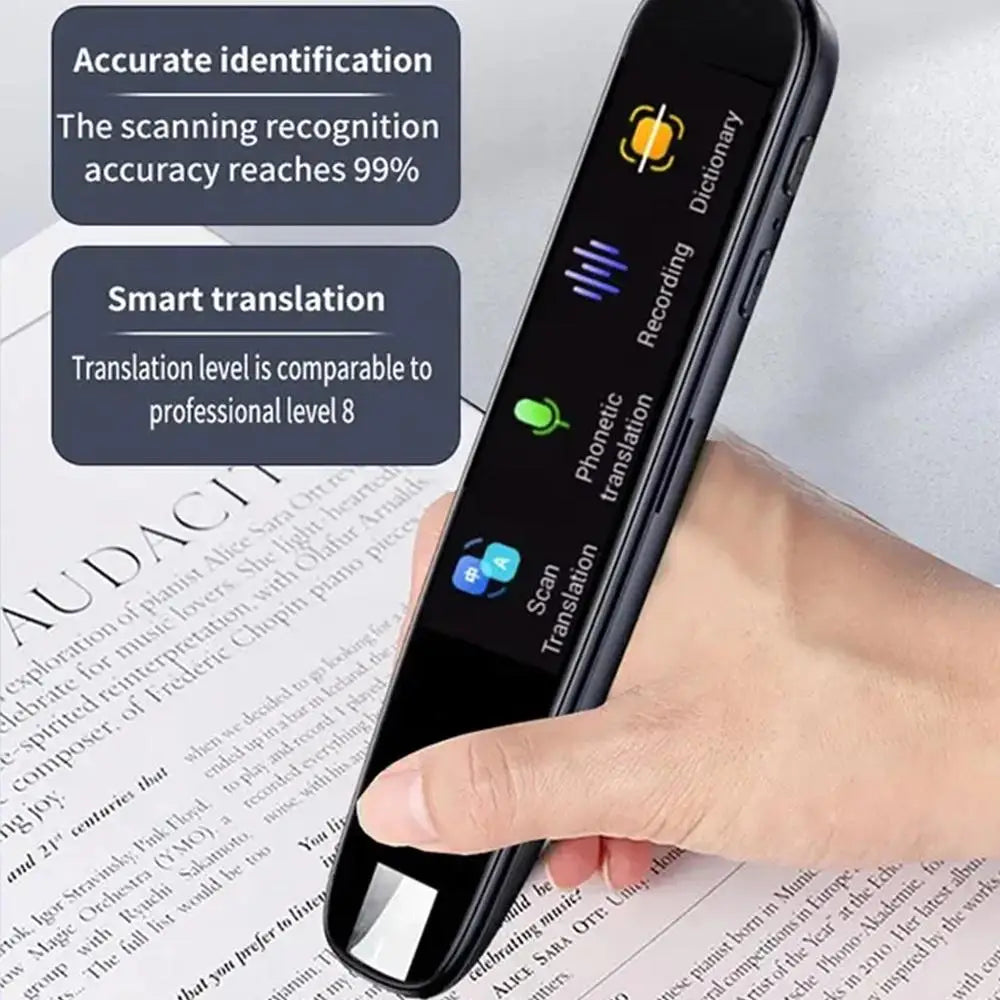 Translation Text  to speech, phonetic support Pen for Teacher Student Dictionary English Intelligent Scanning Point Reading 123 Languages Translator Pen