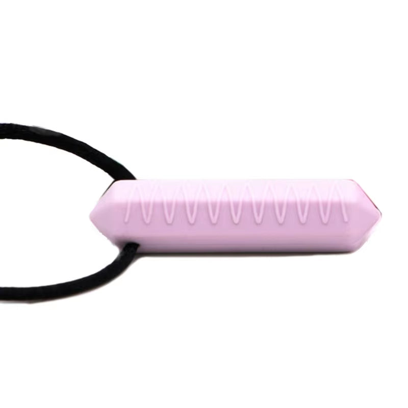 Silicone Chew Necklace Durable Teething Pendant for Kids & Adults Soothes Gums & Promotes Orals Development Present Gift