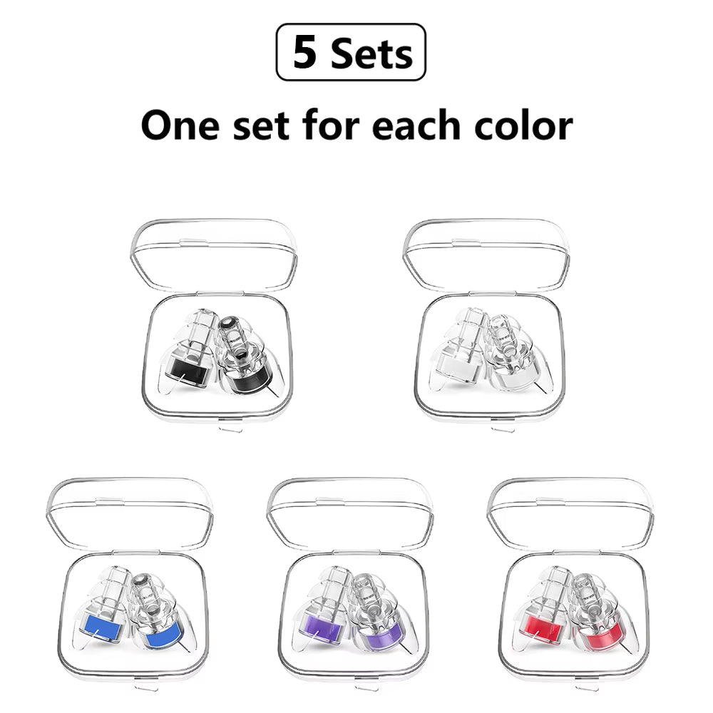 Reusable High Fidelity Ear Plugs Concert for Music-Concert Festivals, Drummers, DJS Musicians Earplugs for Noise Cancelling