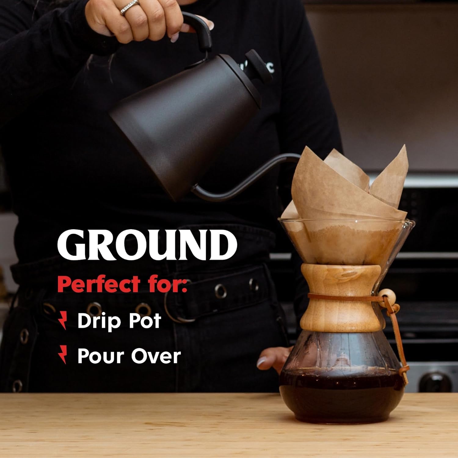 Death Wish Coffee the World'S Strongest Ground Coffee Beans Fair Trade and Organic 16 Ounce Bag