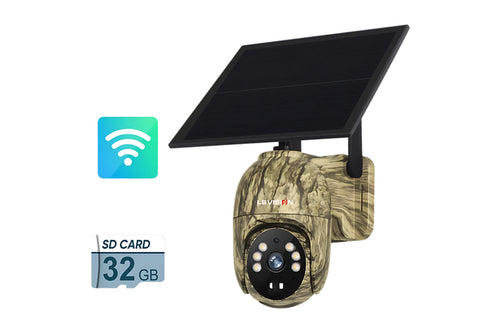 4MP Wi-Fi Solar Security Camera with 32 GB Card