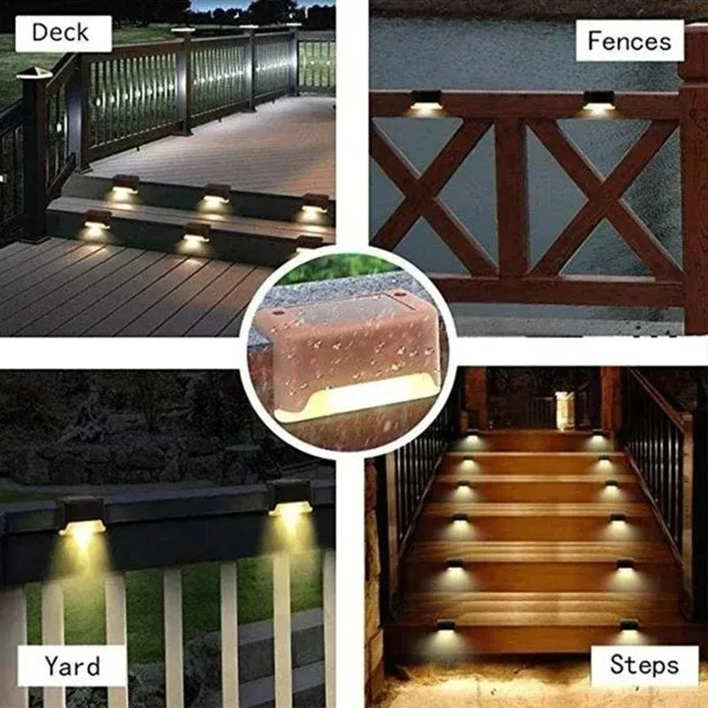 Solar LED Lights Outdoor, Garden, Deck or Stairs