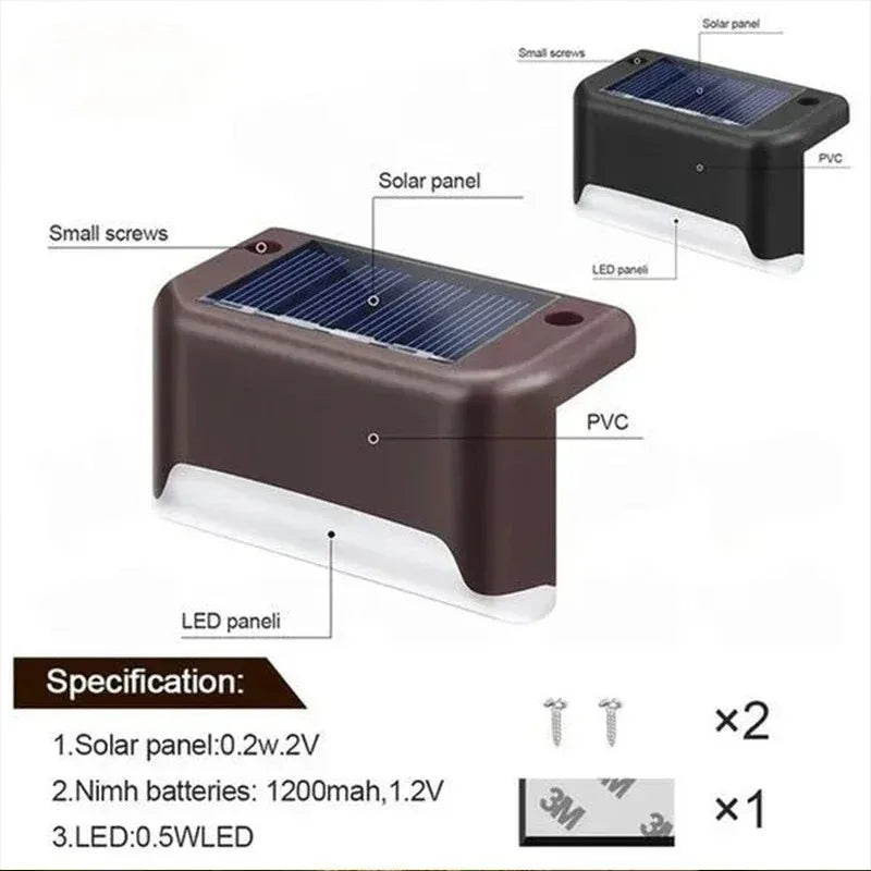 Solar LED Lights Outdoor, Garden, Deck or Stairs