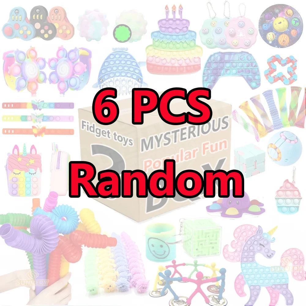 Set of Random Fidget Toys - Pop Mysterious Gift Pack